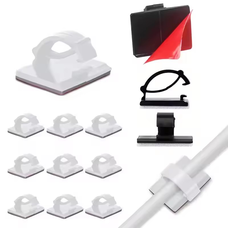 Car Organizer - Yapışkanlı Araba Kablo Şarj Kablosu Klipsi,