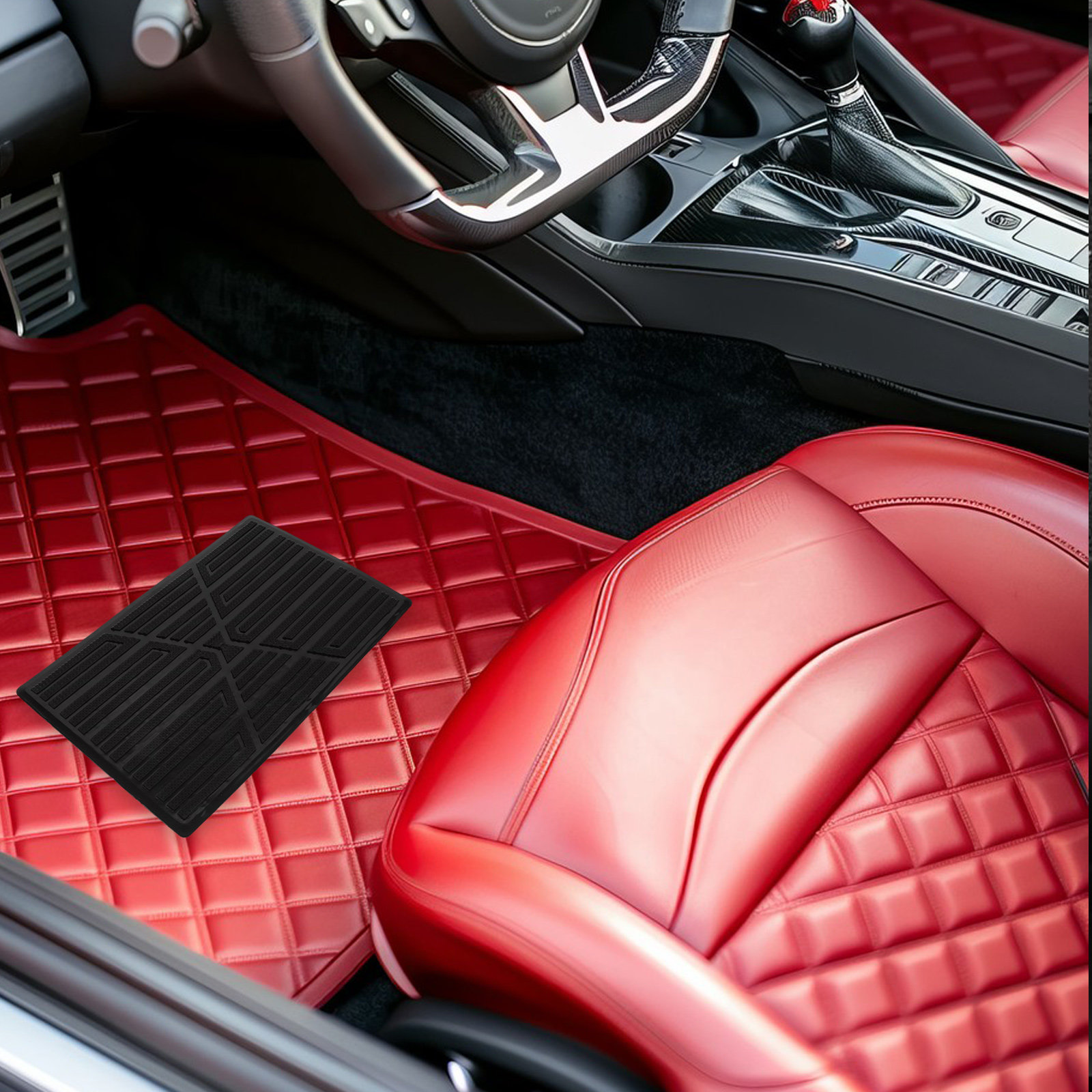 Car Floor Mat - Ağır Hizmet Tipi Kauçuk Araba Zemin