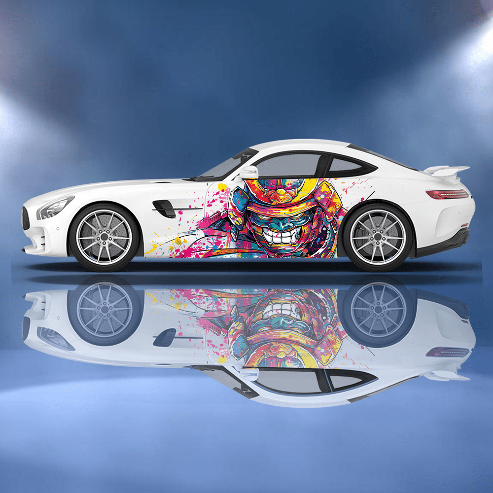 Renkli Japon Samuray Graffiti  - Car Accessories Japanese incelemesi ve fiyatı