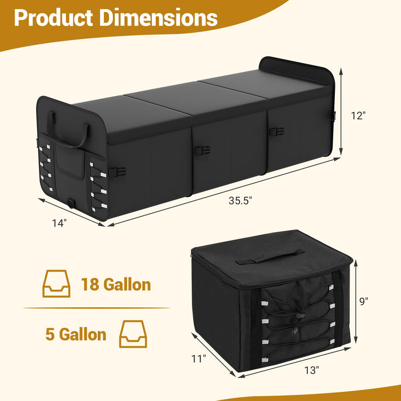 18 Gal Araba Bagajı Düzenleyic - Car Organizer incelemesi ve fiyatı